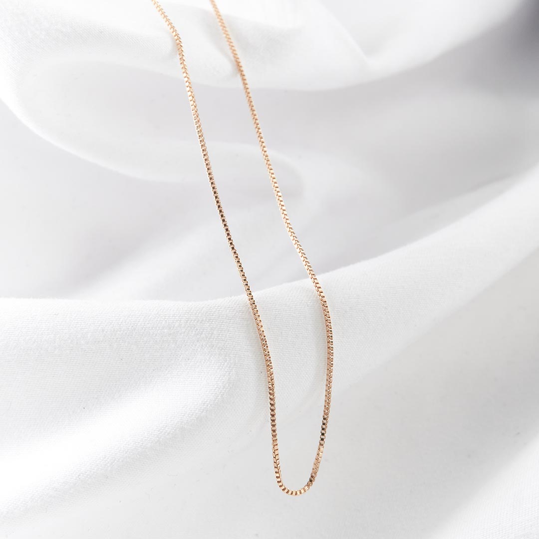 CADENA VENECIANA 45CM-1MM SEMIGRUESA