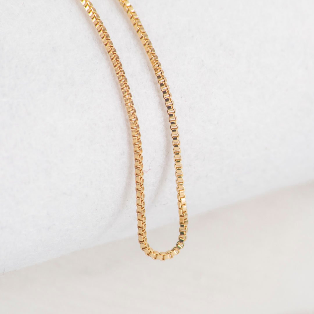 CADENA VENECIANA 45CM-1MM SEMIGRUESA