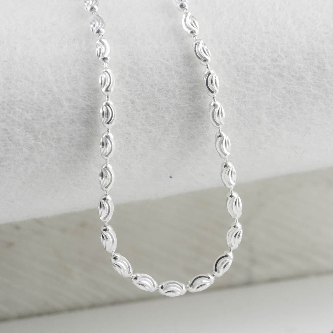 CADENA BARRIL DIAMANTADO 2MM-60CM