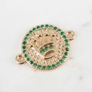 HERRAJE ROLEX BORDES CIRCONES ESMERALDA