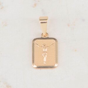 DIJE PLACA CRISTO TALLADA