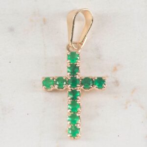 DIJE CRUZ ESMERALDA MEDIANA