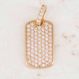 DIJE PLACA FULL CIRCONES