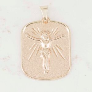 DIJE PLACA CRISTO EXTRAGRANDE