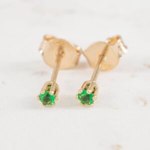 TOPO CHISPA ESMERALDA 2.5MM