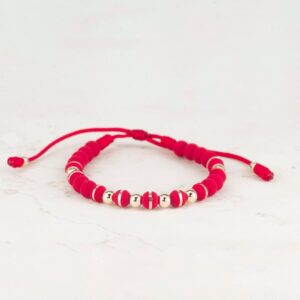 PULSERA TEJIDA NEO 6MM ARGOLLA X BALÍN 5MM