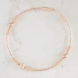 PULSERA RUSTICA 3 BALINES 5MM