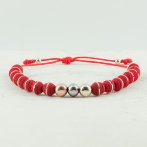 PULSERA BALINERIA 3 OROS 6MM