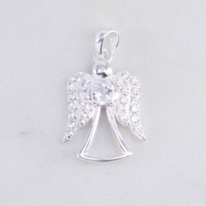 DIJE ANGEL CIRCONES Y CRISTAL