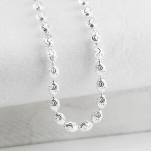 CADENA BARRIL DIAMANTADO CRUZADO 4MM-55CM