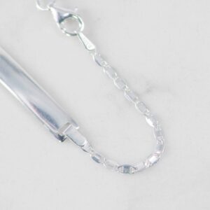 PULSERA PLACA ESCALERA PLANA 2MM-16CM