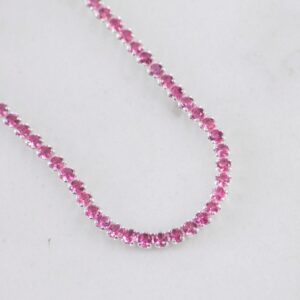 PULSERA TENNIS ROSADA 1.9MM-16CM