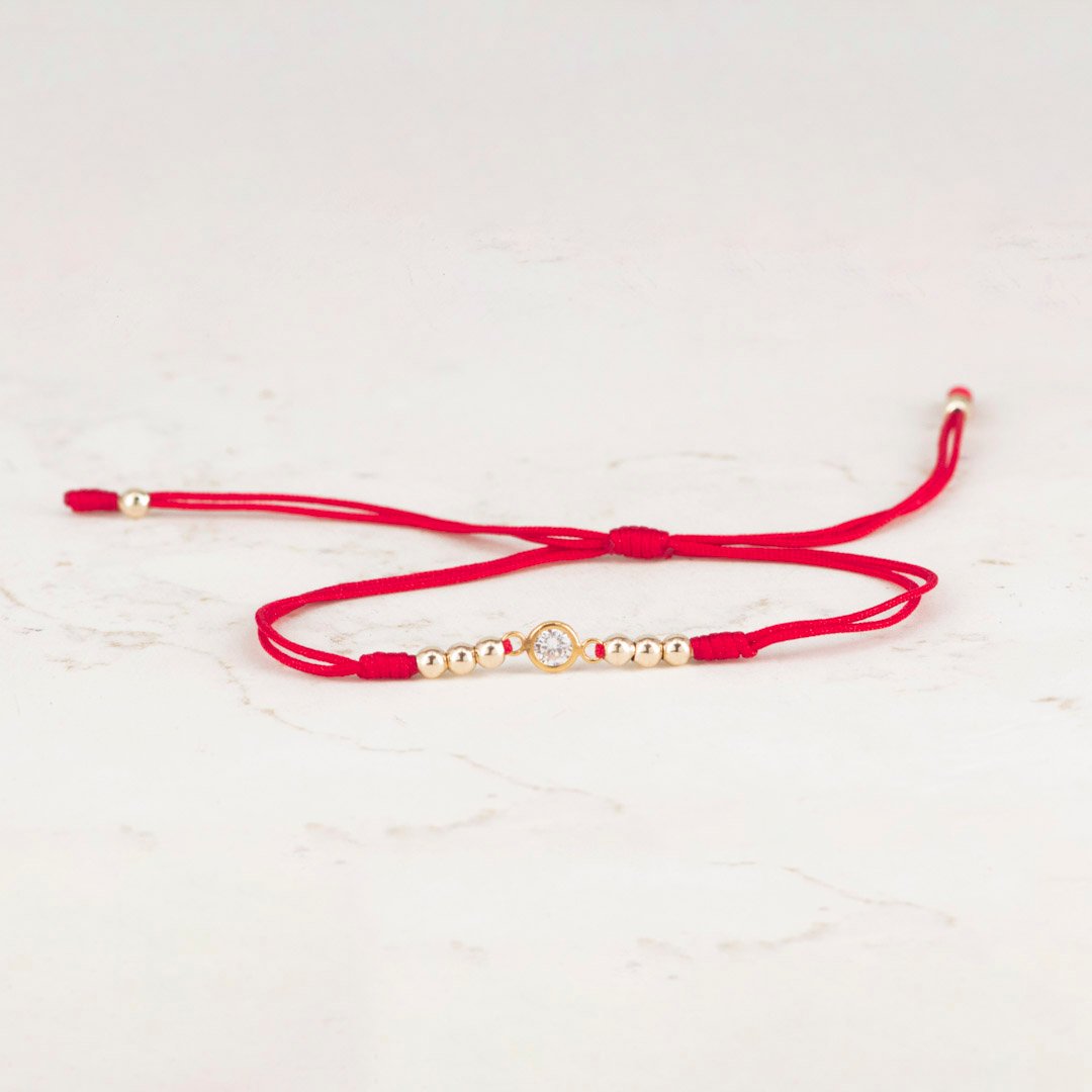 PULSERA TEJIDA 3MM HERRAJE CIRCON